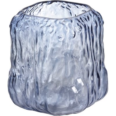Heli vase/lyslygte 15 x 17 cm - Bl