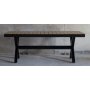 Bologna spisebord 200-240 cm - Sort / Eg (Aintwood)