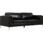Sofa 3-personers sort PU - Cansas
