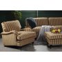 Howard Sir William 3-pers. Sofa (Dun) - Mobus Darkbeige Stripe