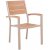 Las Vegas udendrs lnestol - Beige / Eg aintwood