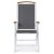 Ekens positionsstol hvid aluminium - Imiteret tr