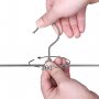 Skrtbjle, metal, 31 cm, 20-pak - Krom/sort