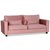 Adore Loungesofa 3-personers sofa - Dusty pink (Fljl) + Mbelplejest til tekstiler