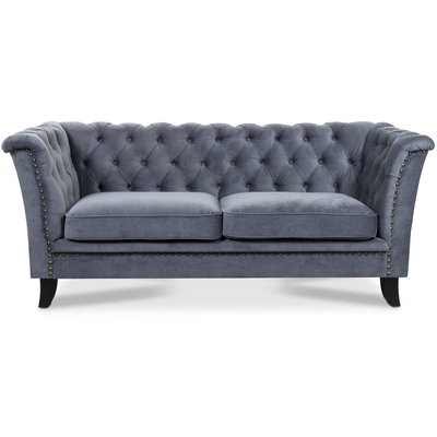 Milton Chesterfield 2-pers sofa - Valgfri farve! + Mbelplejest til tekstiler