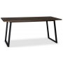 Edge spisebord 140x90 - Brownstained fishbone