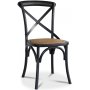 Paris spisegruppe 180 cm bord sort + 6 sorte Gaston spisestole