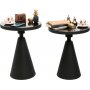 Kalk sidebord st 50/55 cm - Sort