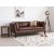 Heritage 3-personers sofa - Brun vintage + Pletfjerner til mbler