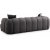 Puffy 3-personers sofa - antracit