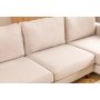 Berlin divan sofa med metal ben hjre - Creme