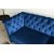 Milton Chesterfield 3-pers. Sofa - Mrkebl fljl + Pletfjerner til mbler