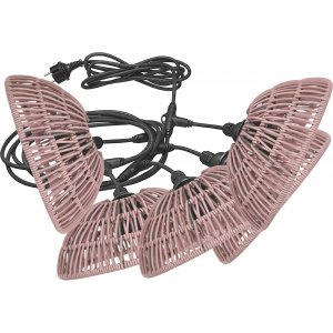 Flex Out lyssljfe til udendrs brug med Hue skrme 20 cm - 6,5 m - Pink/sort