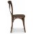 Paris vintage-stol med kryds - Vintage-brun + Mbelfdder