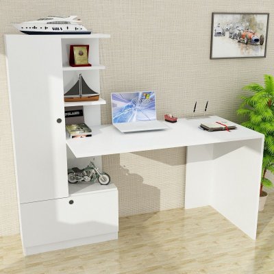Domingos skrivebord 120x61,8 cm - Hvid
