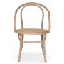 Danderyd No.30 stol bjet tr - Whitewash / Rattan