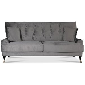 Adena 2-pers sofa - Slvgr fljl