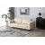 Aspen 3-personers sofa - Beige fljl + Mbelplejest til tekstiler