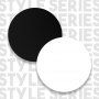 Style barbord 120 x 51,6 cm - Hvid/sort