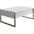 Lux sofabord 90 x 60 cm - Hvid/guld