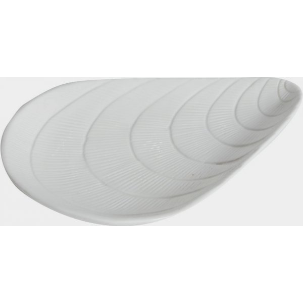 Muslingeserveringsfad 20 cm - Hvid