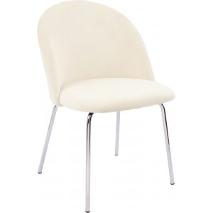 Plaza velvet stol - Beige / Krom Plaza velvet stol - Beige / Krom