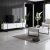 Lux sofabord 90 x 60 cm - Hvid/sort