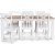 Dalars spisegruppe 180 cm bord hvid/eg + 6 stk. Mellby spisestole + 4.00 x Mbelfdder