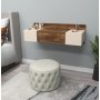 Zakkum toiletbord 100 x 39 cm - Beige/brun