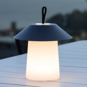 Rubu bordlampe - Sort/Hvid