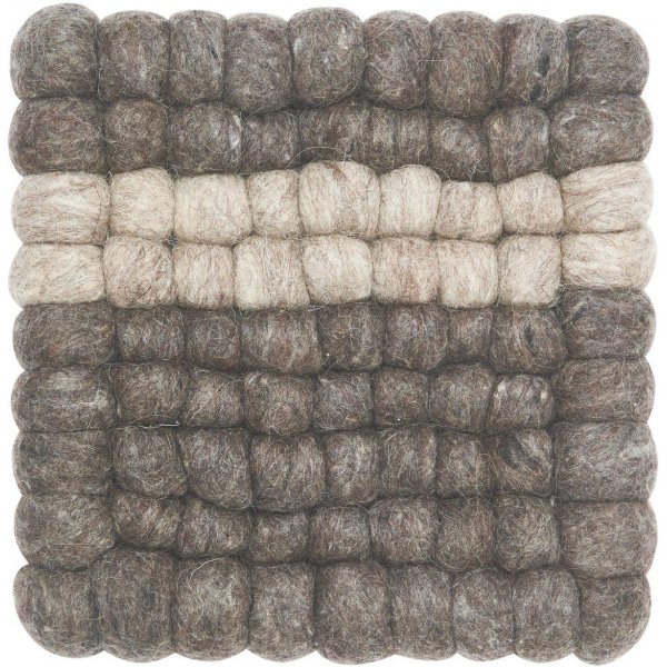 Nilla grydemtte 20 x 20 cm - Nougat