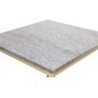 Kvarnbacken sidebord 50 x 50 cm - Gr/messing