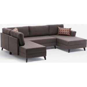 Eris u-seng sofa - Brun