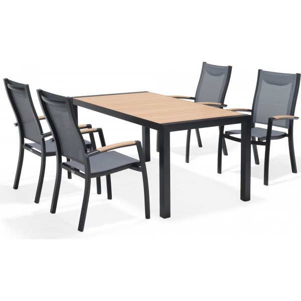 Panama spisegruppe 2 - Sort/teaktr