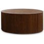 Cylinderformet rundt sofabord 100 cm - Valnd