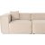 Lora 3-personers sofa - Creme