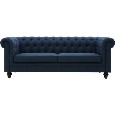 Herron mrkebl chesterfield sofa 3-personers + Mbelplejest til tekstiler