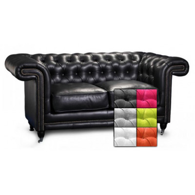 Chesterfield Manchester 2-personers stofsofa - enhver farve