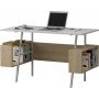 Iommi skrivebord 120x60 cm - Hvid/eg