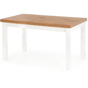 Marit spisebord udtrkkeligt 140-220 cm - Hvid / eg
