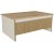 Sion sofabord 90 x 60 cm - Beige/guld/valnd