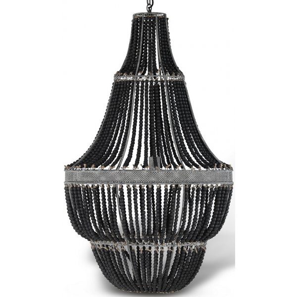 Lysekrone Signum kuglelampe XL 110 cm (sorte trkugler)