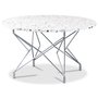 Terrazzo rundt sofabord 80 cm - Cosmos Terrazzo & understel Star i krom