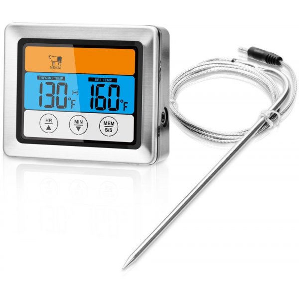Basis stegetermometer - Blankt / sort