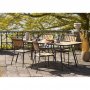 Cleveland udendrs spisebord - Natur/Sort