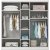 Inci garderobe 175 x 50 x 210 cm - Hvid