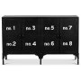 Fgelvik sidebord - Sort metal