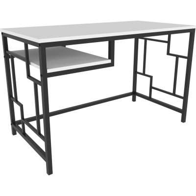 Kennesaw skrivebord 120 x 60 cm - Sort/hvid