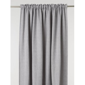 Grå gardinlængde 2-pak 135 x 240 cm - Lysegrå mørklægning Grå gardinlængde 2-pak 135 x 240 cm - Lysegrå mørklægning