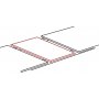 Kan forlnges rundt om spisebordet 100x168 x 100 cm - Hvid marmorlaminat